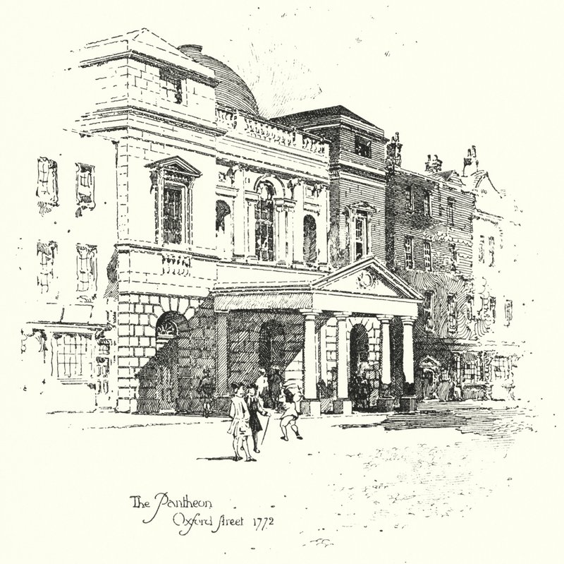 O Pantheon, Oxford Street, Londres de Herbert (after) Railton