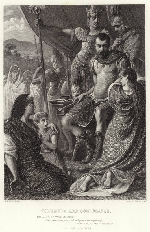 Volumnia e Coriolano, Coriolano, Ato V, Cena III de Herbert Alfred Bone