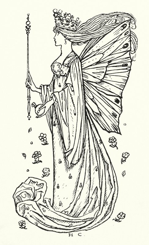 Canção da Rainha das Fadas (gravura) de Herbert Cole