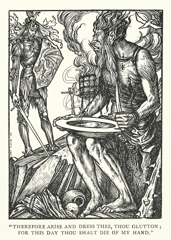 O Gigante de São Miguel (gravura) de Herbert Cole