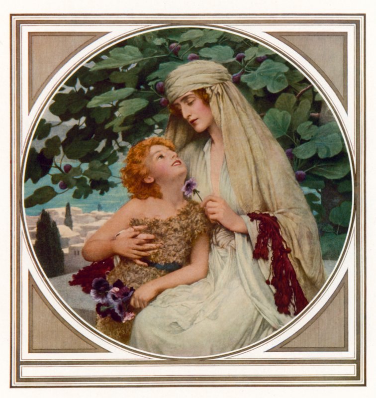 Uma Manhã na Galileia (cor litho) de Herbert Gustave (after) Schmalz