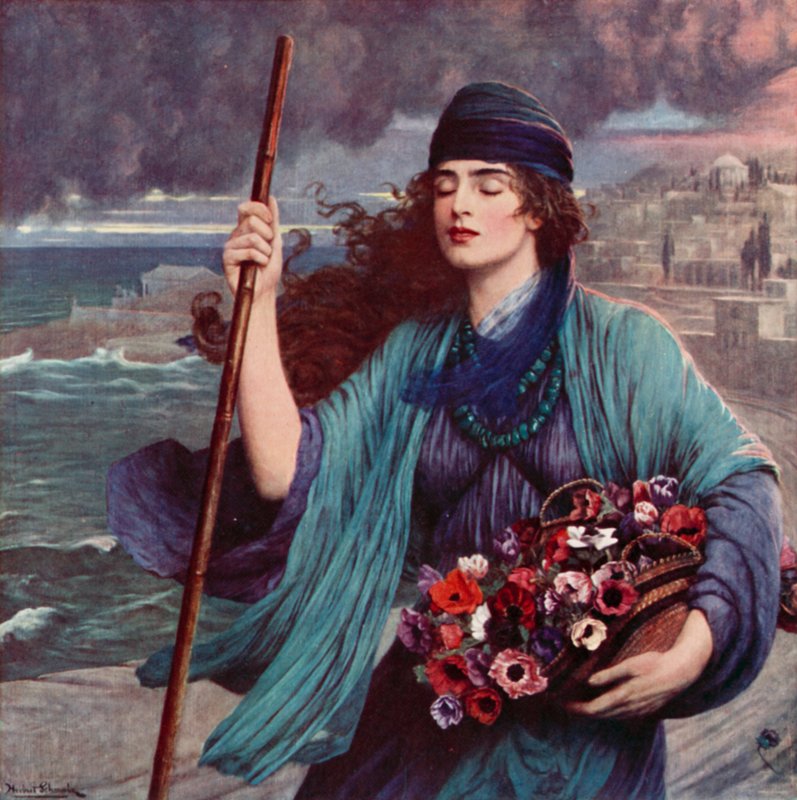 Nydia, a menina cega de Pompéia de Herbert Gustave after Schmalz
