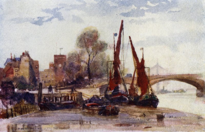 Chelsea Staith (cor litho) de Herbert Menzies (after) Marshall