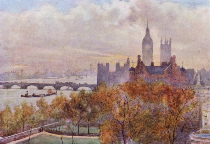 De Whitehall Court (cor litho) de Herbert Menzies (after) Marshall