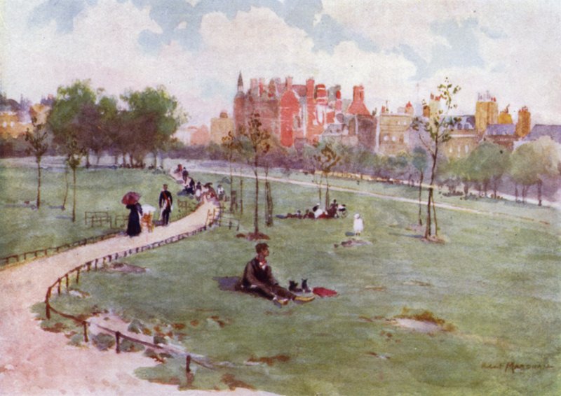 Parque Verde (cor litho) de Herbert Menzies (after) Marshall