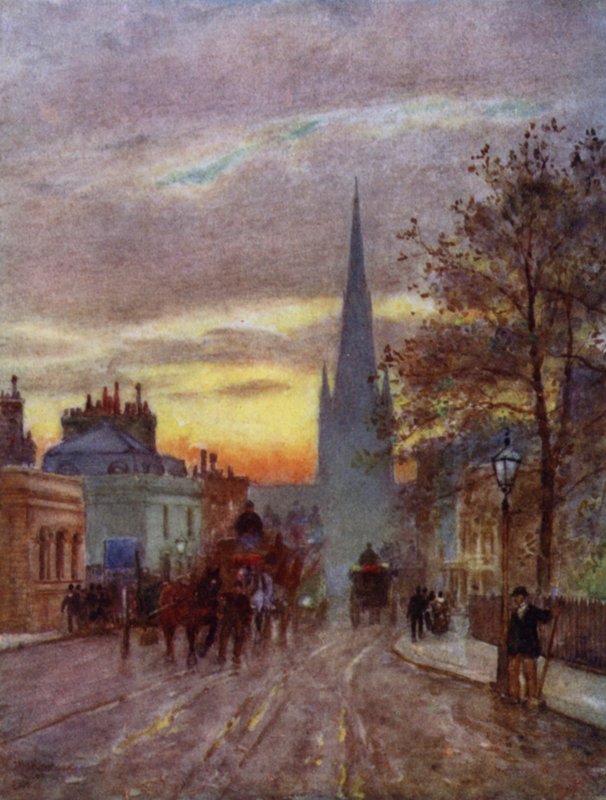 Grosvenor Road, Pimlico (cor litho) de Herbert Menzies (after) Marshall