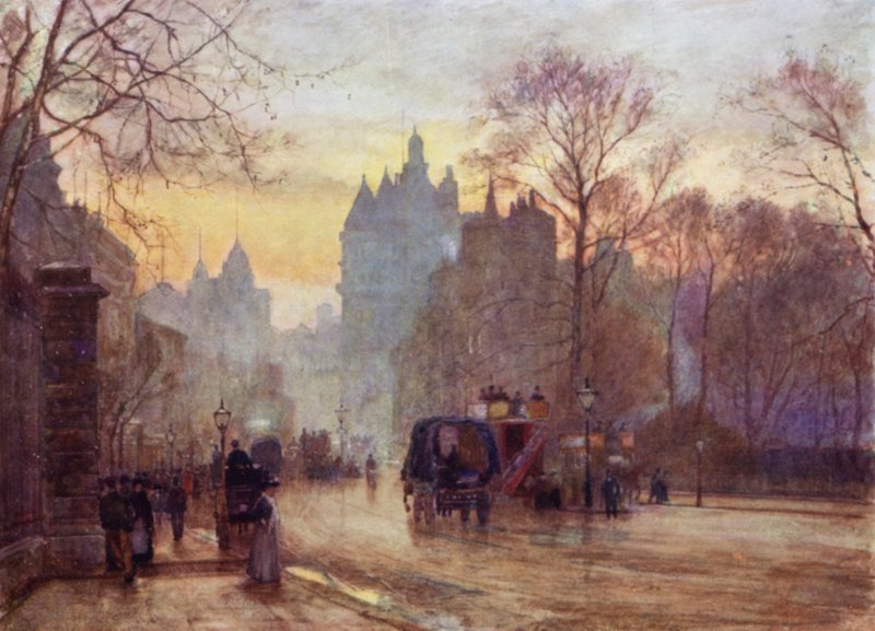 Knightsbridge (cor litho) de Herbert Menzies (after) Marshall