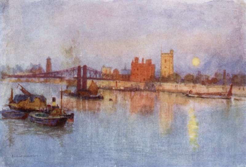 Palácio Lambeth (cor litho) de Herbert Menzies (after) Marshall