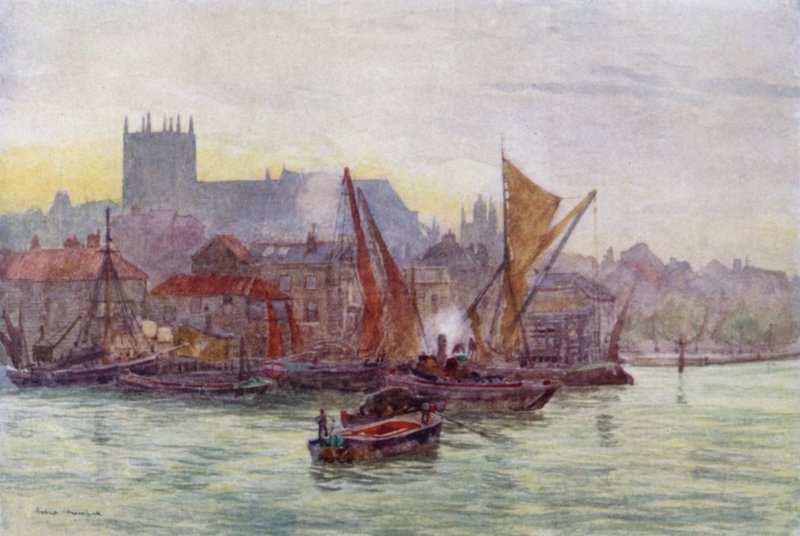 Millbank, Westminster (cor litho) de Herbert Menzies (after) Marshall