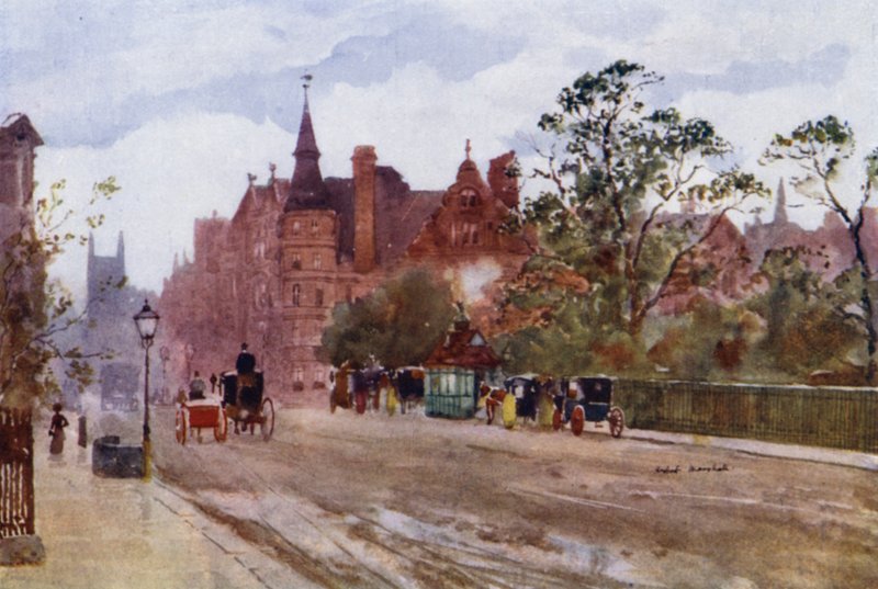 Pont Street, Chelsea (cor litho) de Herbert Menzies (after) Marshall