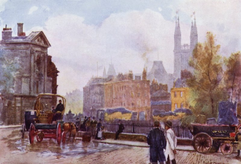 Praça de São Bartolomeu (cor litho) de Herbert Menzies (after) Marshall