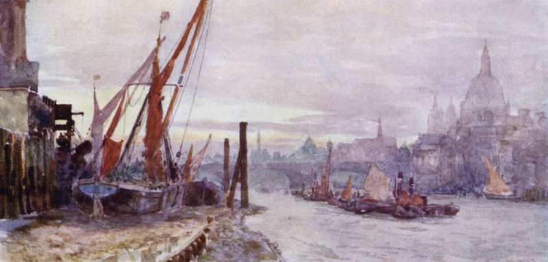 A Floresta em Southwark (cor litho) de Herbert Menzies (after) Marshall