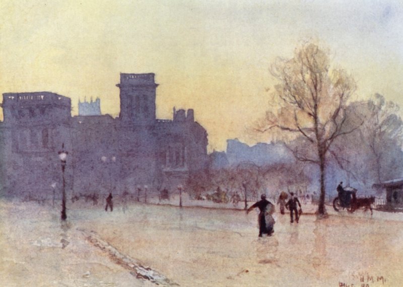 The India Office (cor litho) de Herbert Menzies (after) Marshall