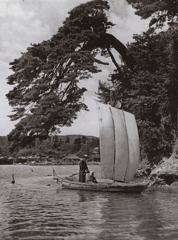 Em Matsushima (foto a p/b) de Herbert Ponting