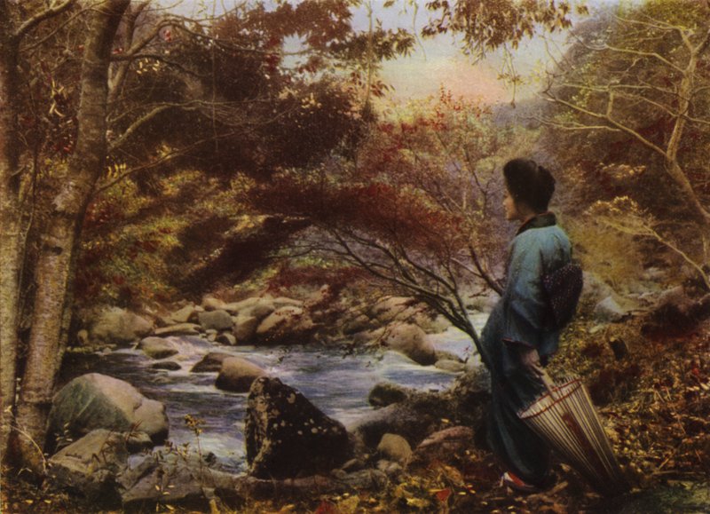 Outono em Miyanoshita (foto) de Herbert Ponting