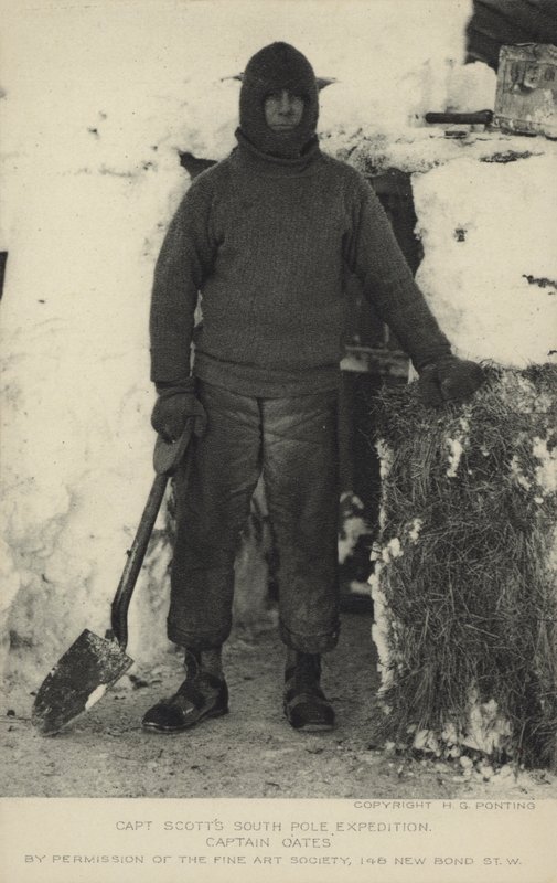 Capitão Scotts South Pole Expedition. Capitão Oates de Herbert Ponting