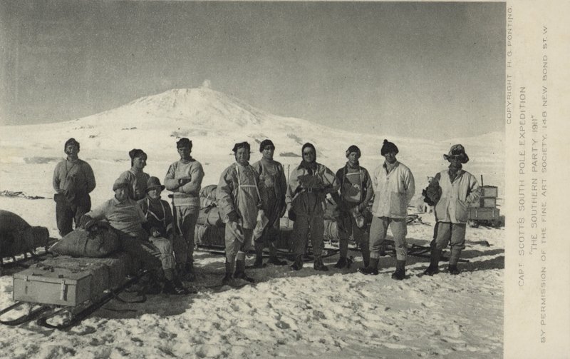 Capitão Scotts South Pole Expedition. O partido do sul 1911. de Herbert Ponting