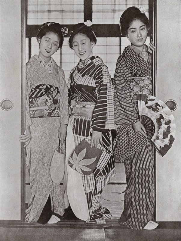 Geisha (foto a p/b) de Herbert Ponting