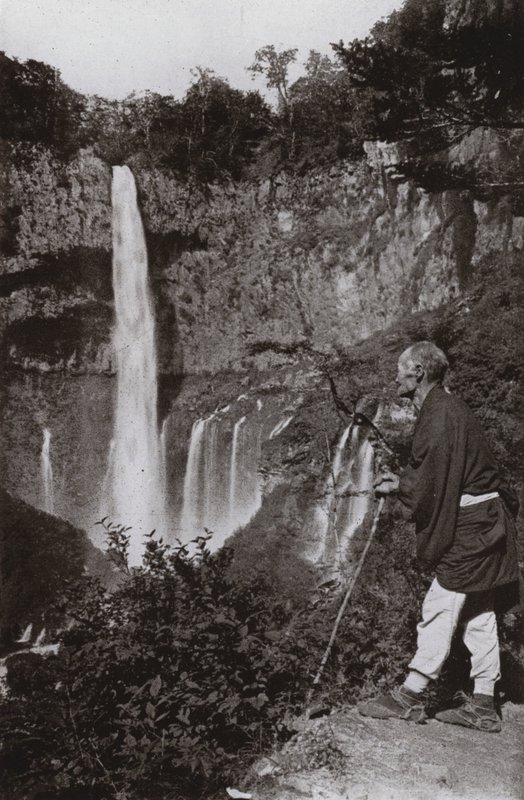 Kegon-no-taki (foto a p/b) de Herbert Ponting
