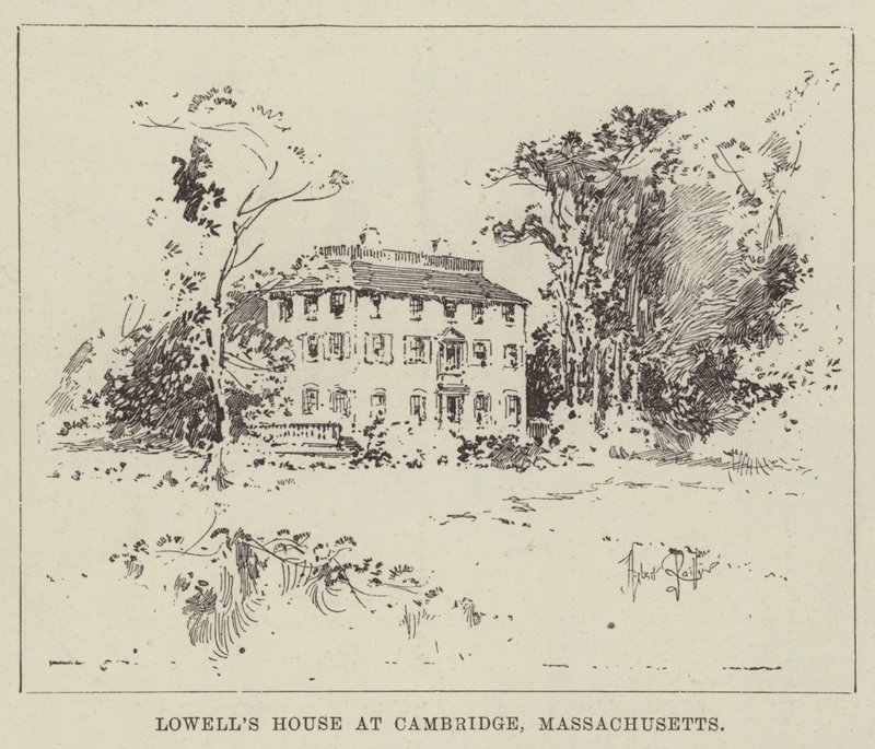Casa de Lowell em Cambridge, Massachusetts de Herbert Railton