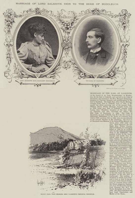 Casamento do Senhor Dalkeith, Herdeiro do Duque de Buccleuch de Herbert Railton