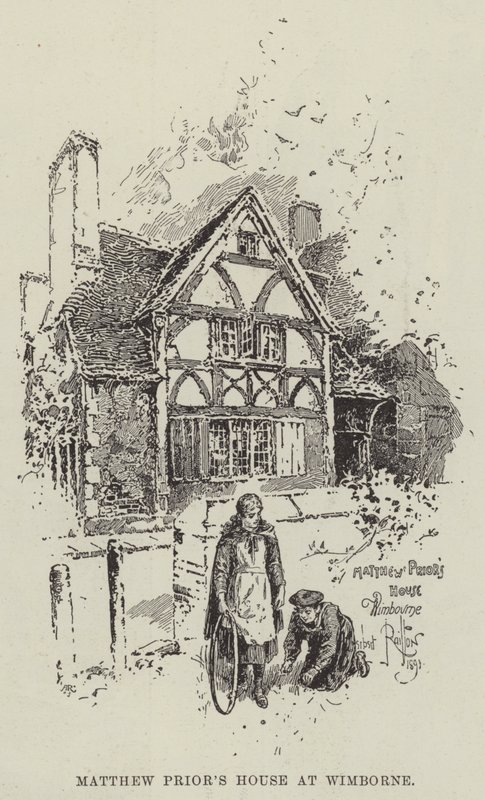 Casa de Matthew Prior em Wimborne de Herbert Railton