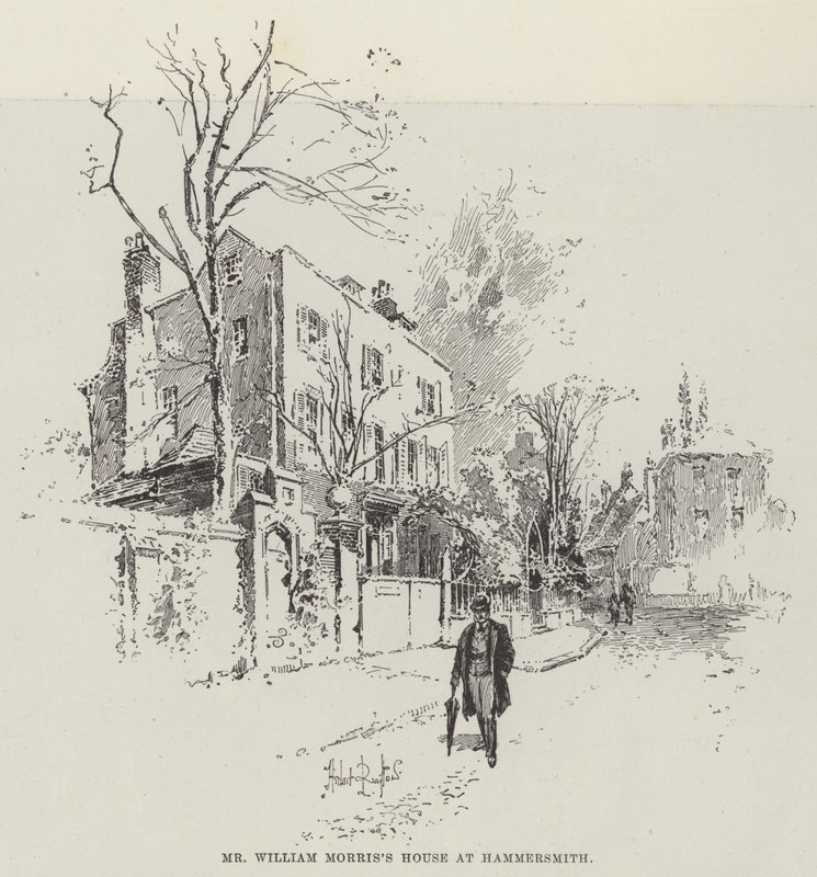 Casa do Sr. William Morris na Hammersmith de Herbert Railton