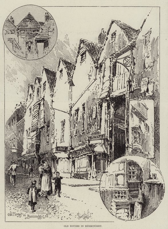 Casas antigas em Bermondsey de Herbert Railton
