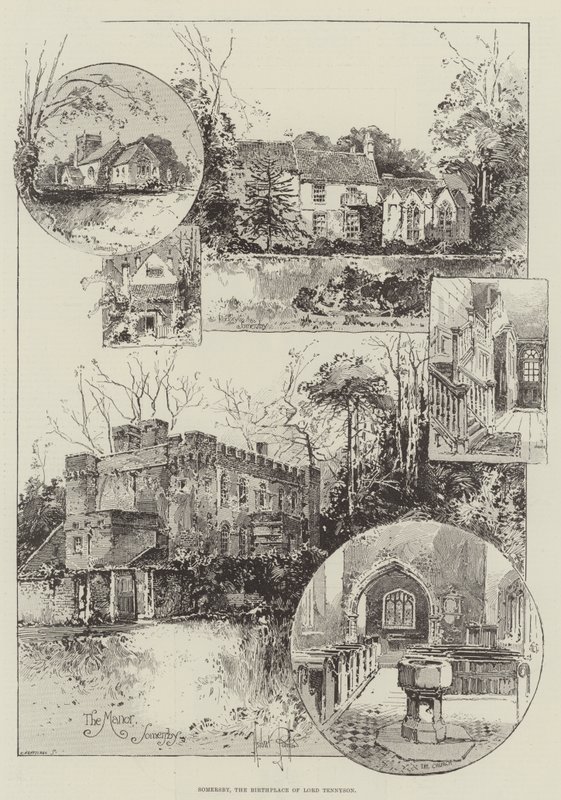 Somersby, o berço do senhor Tennyson de Herbert Railton