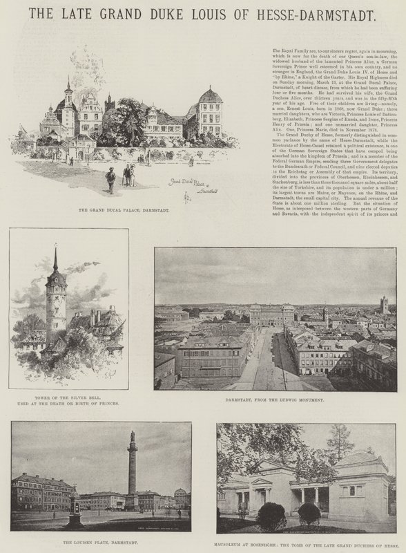 O falecido grão-duque Luís de Hesse-Darmstadt de Herbert Railton
