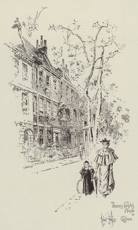 Casa de Thomas Carlyle no Chelsea de Herbert Railton