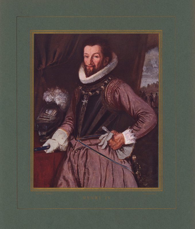 Henrique IV, Rei de França (cor litho) de Hermann Vogel