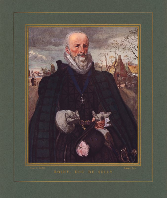Maximilien de Bethune, duque de Sully, ministro-chefe da França durante o reinado do rei Henrique IV de Hermann Vogel