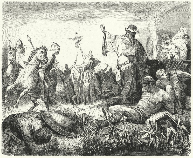 Partos comemorando uma vitória de Hermann Vogel