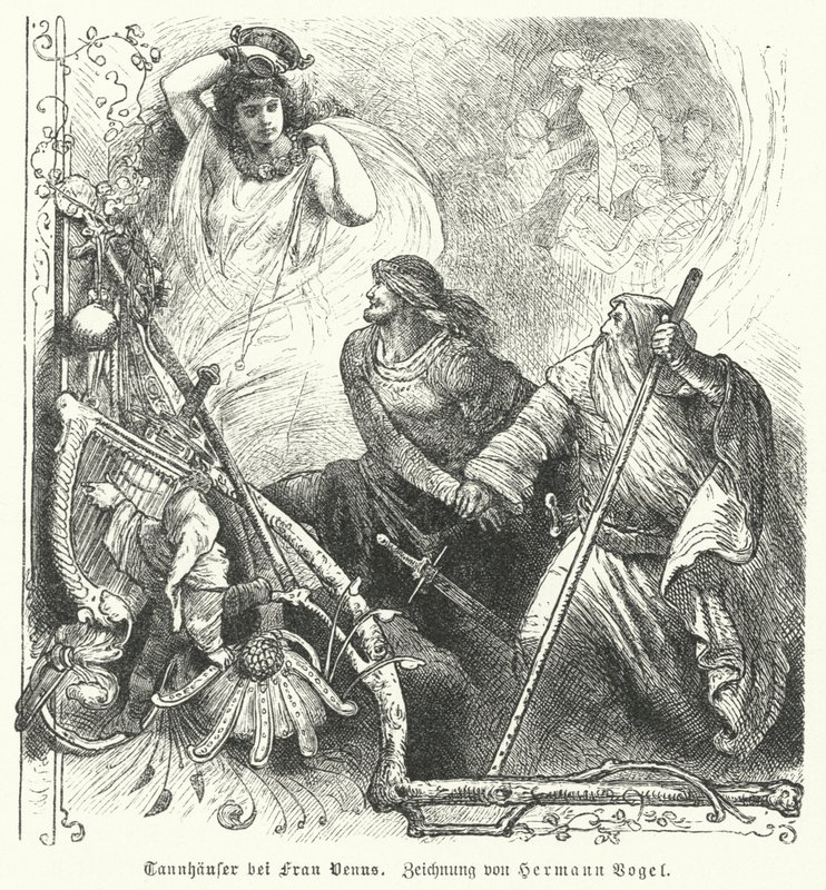 Tannhauser com Vênus de Hermann Vogel