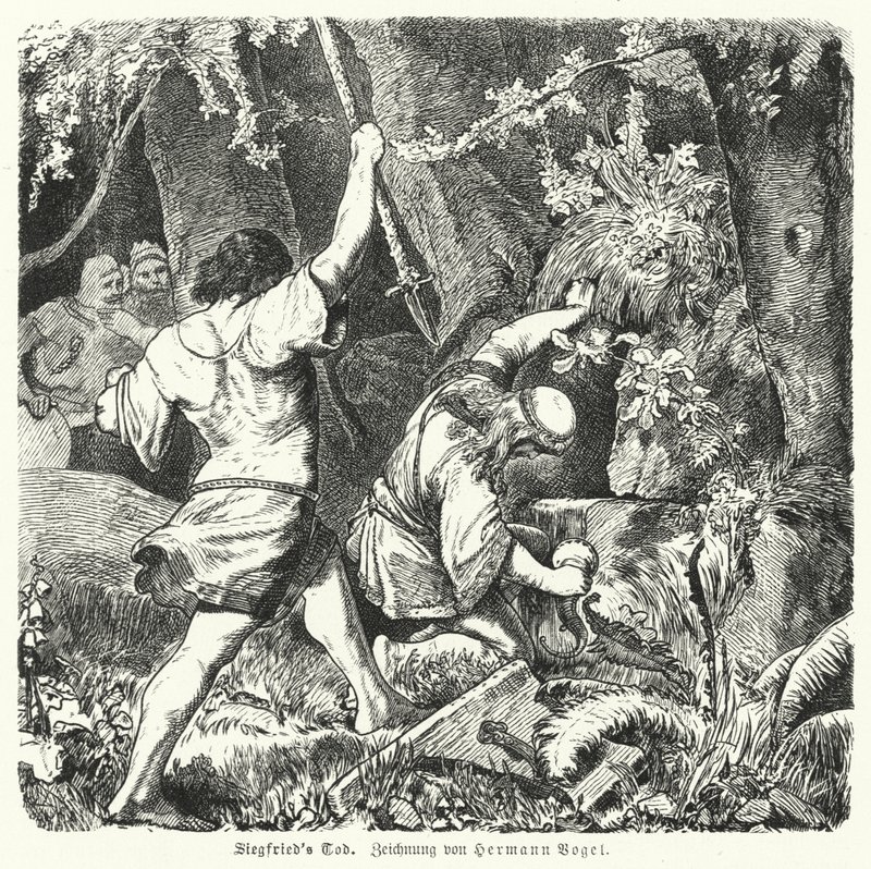 A morte de Siegfried de Hermann Vogel