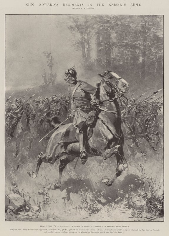 Regimentos do Rei Edward no Exército do Kaiser de Hermanus Willem Koekkoek