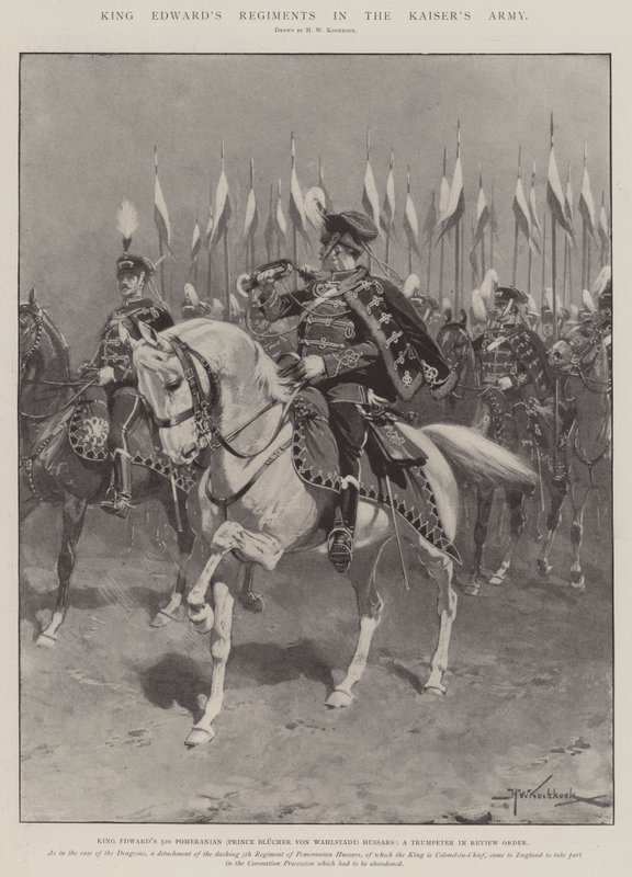 Regimentos do Rei Edward no Exército do Kaiser de Hermanus Willem Koekkoek