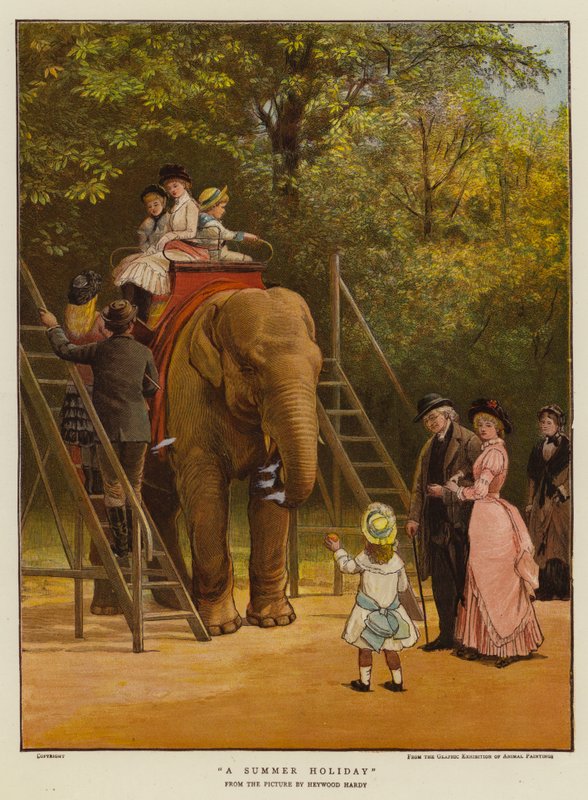 Um feriado de Verão (chromolitho) de Heywood (after) Hardy