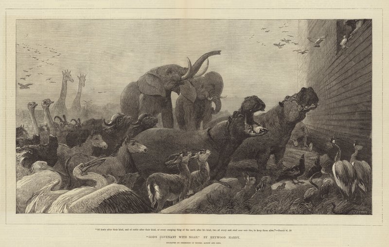 Aliança de Deus com Noé de Heywood Hardy