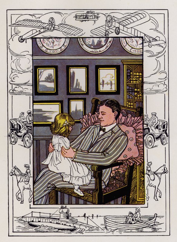 Mary Rides (cor litho) de Hilda Broughton