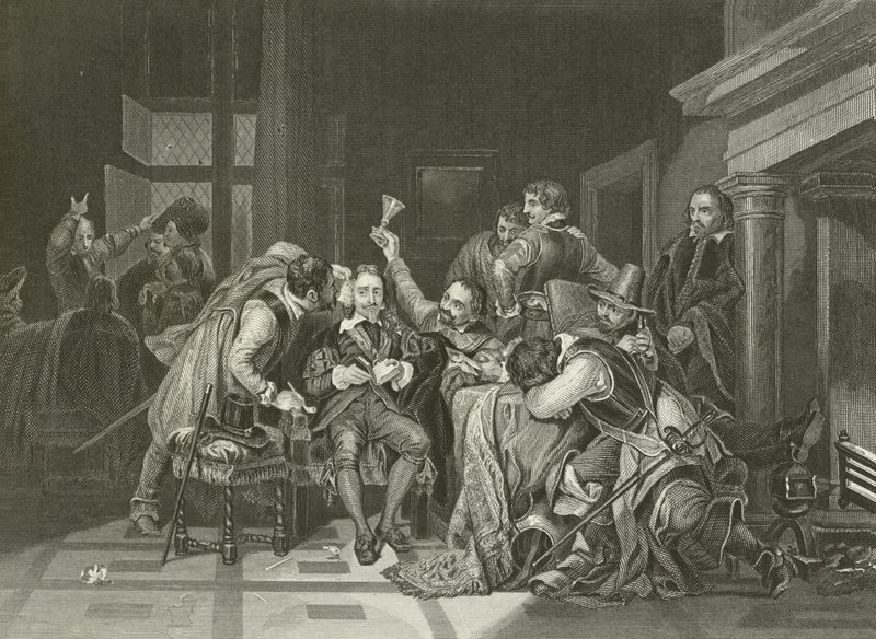 Charles o primeiro no quarto da guarda de Hippolyte Delaroche