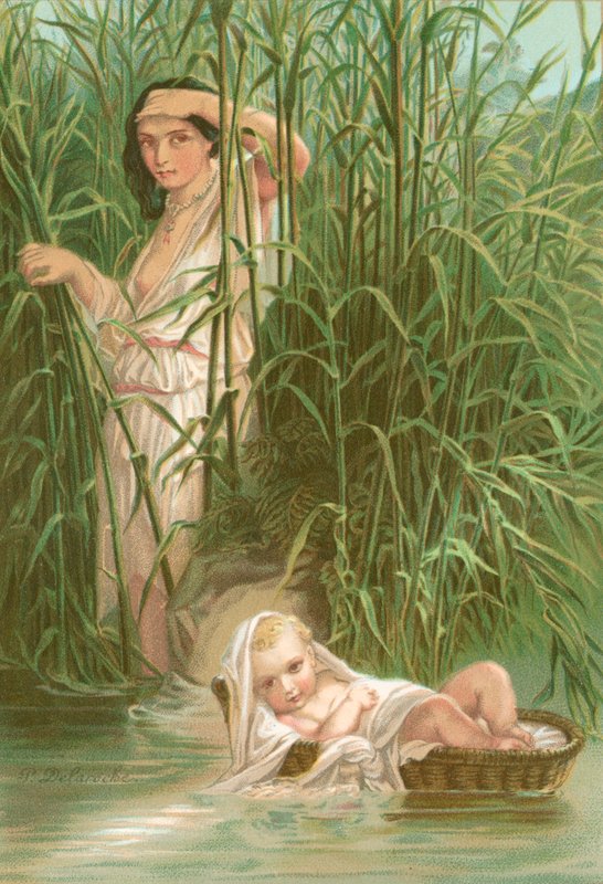 Miriam e Moisés de Hippolyte Delaroche