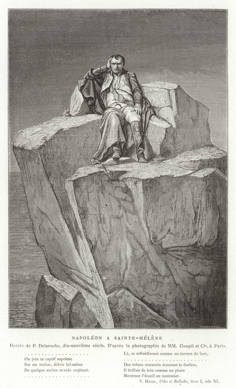 Napoleão em Santa Helena de Hippolyte Delaroche