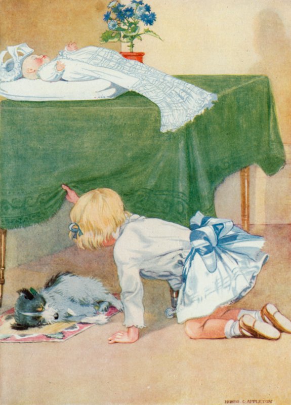 Ilustração para Josefinas Aniversário (cor litho) de Honor Charlotte Appleton