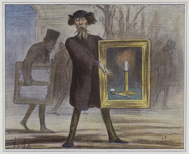Eles rejeitaram isto ... os ignorantes! de Honore circle of Daumier