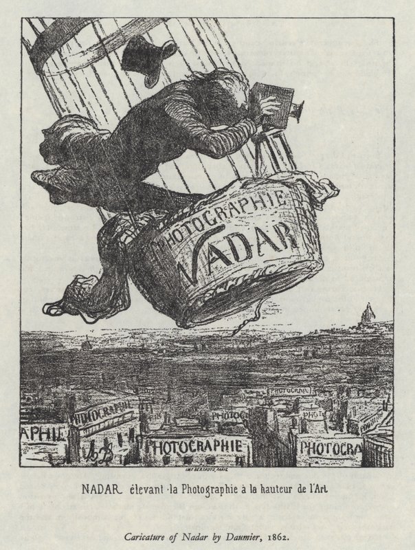 Nadar elevando a fotografia ao nível da arte de Honore (after) Daumier