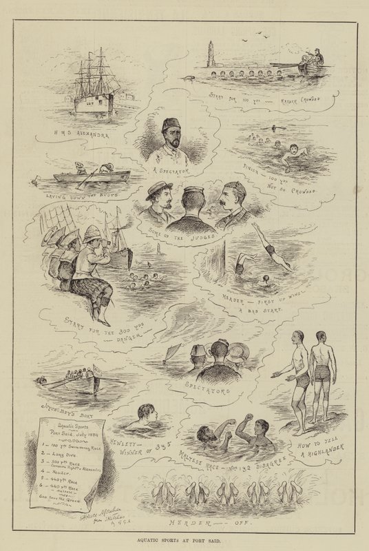 Esportes aquáticos em Port Said de Horace Morehen