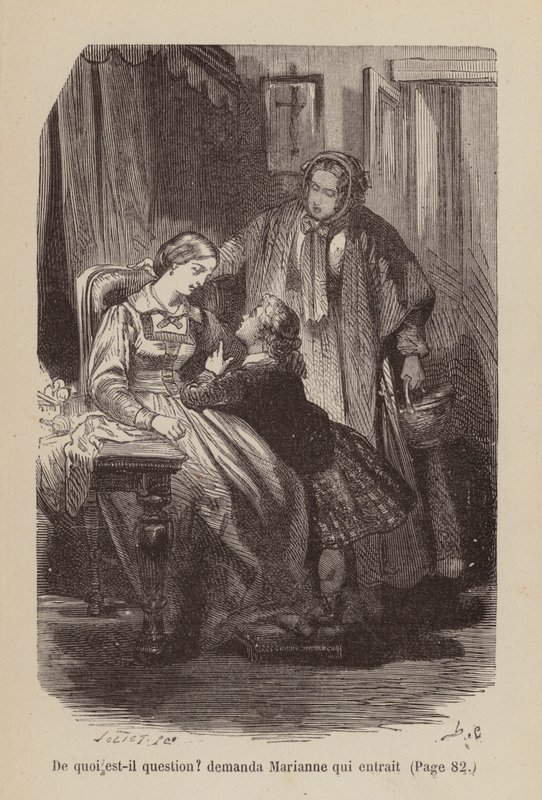 Ilustração para Un Bon Petit Diable (gravura) de Horace (after) Castelli