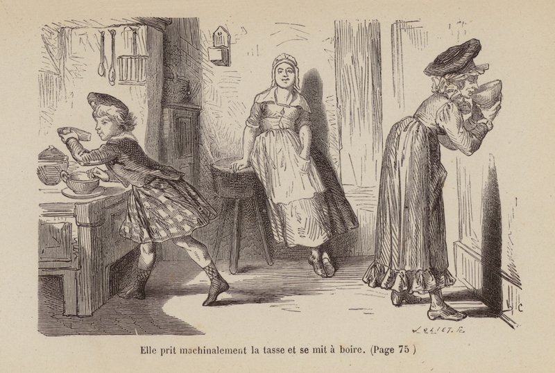 Ilustração para Un Bon Petit Diable (gravura) de Horace (after) Castelli